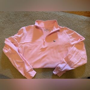 Vineyard Vines Light Pink Quarter-Zip Pullover